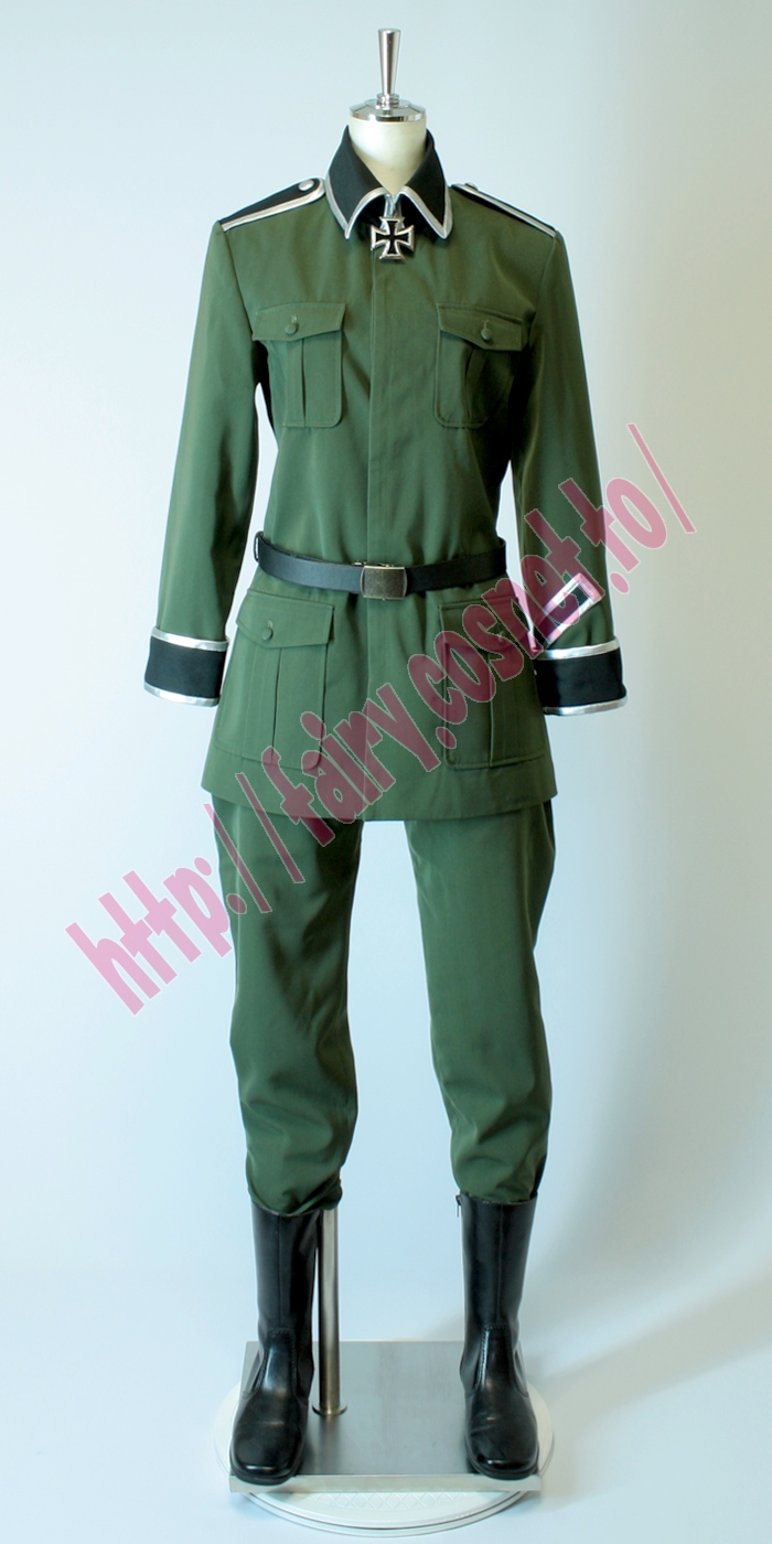 コスプレ衣装 ヘタリア ドイツ ルートヴィッヒ 軍服風 コスプレ衣装製作販売 Fairy